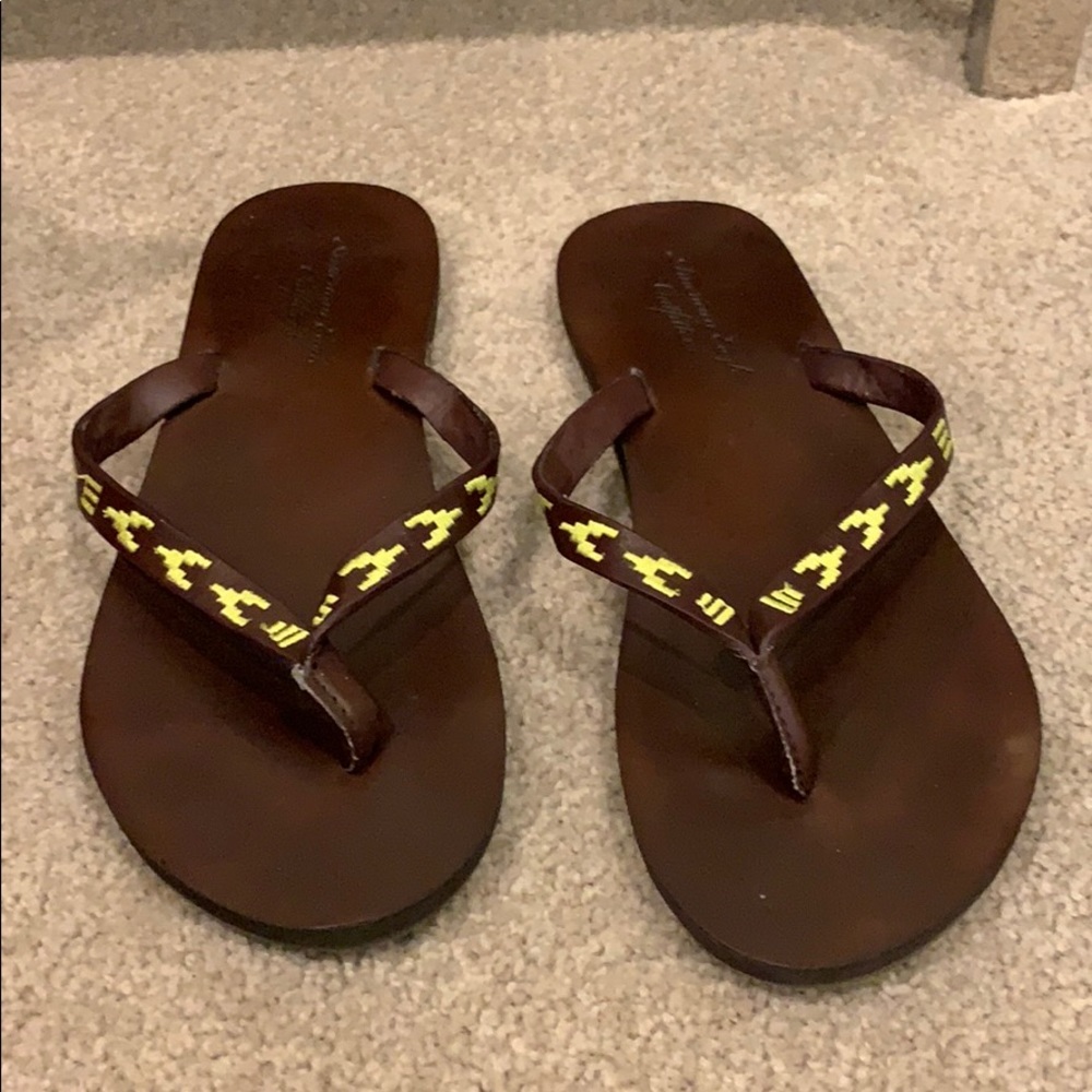 American eagle outfitters brown boho sandal size 7